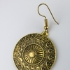 Ohrring Mandala Scheibe Perle Handgemacht