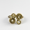 Ring messing kringel gedreht verstellbar Messing