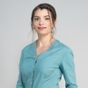 Nachhaltige Bluse ohne Kragen von green size