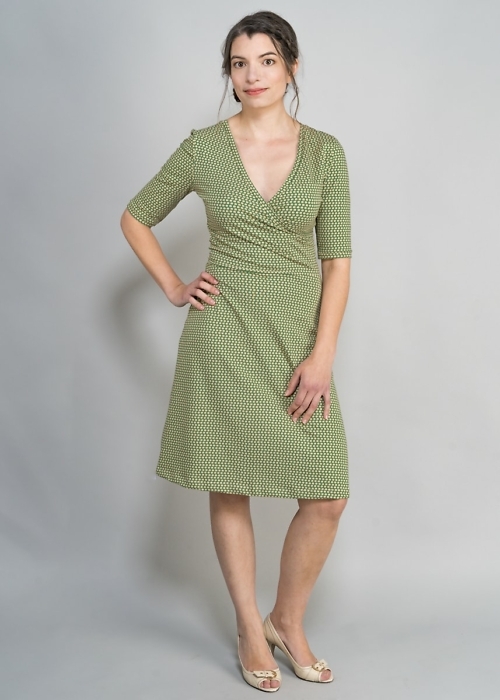 Faires Jerseykleid mini von green size