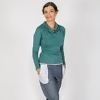T-Shirt mit Wasserfallkragen Biobaumwolle von Roxane Porsack Green Size