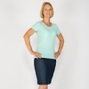 Bio-T-Shirt blau nachhaltiges Top fair Wear Green Size