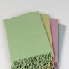 Handgewebte Tücher, einfarbig Pastel aus Baumwolle von Green Size